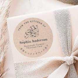 Chocolate Chip Cookie Kraft Bakery Product Ronde Sticker