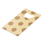 Chocolate Chip Cookie  Kredietkaart Flessenopener (Voorkant Gekanteld)