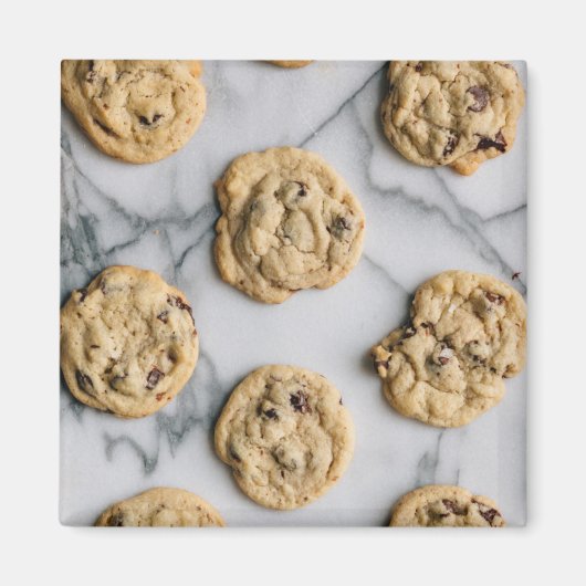 Chocolate Chip Cookie Pattern Foto Magneet (Voorkant)