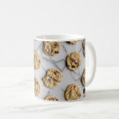Chocolate Chip Cookie Pattern Foto Mok (Voorkant rechts)