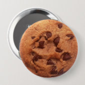 Chocolate Chip Cookie Ronde Button 4,0 Cm (Voorkant /achterkant)