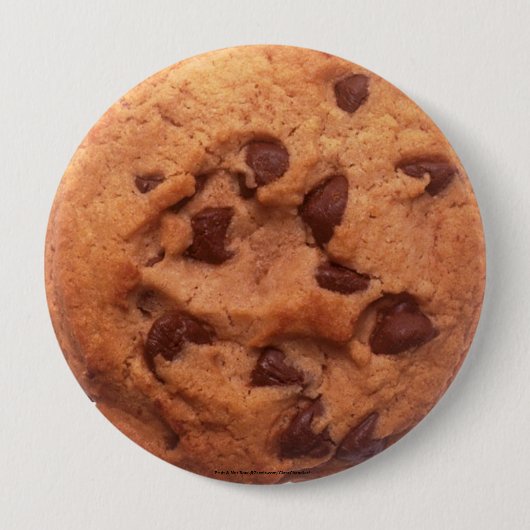 Chocolate Chip Cookie Ronde Button 4,0 Cm (Voorkant)