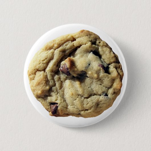 Chocolate Chip Cookie Ronde Button 5,7 Cm (Voorkant)