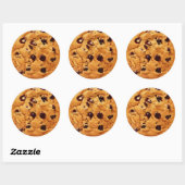 Chocolate Chip Cookie Ronde Sticker (Vel)