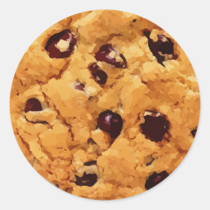 Chocolate Chip Cookie Ronde Sticker