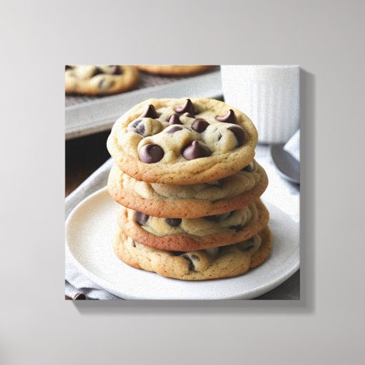 Chocolate Chip Cookies Canvas Afdruk (Voorkant)