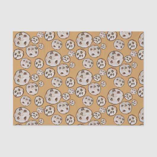 Chocolate Chip Cookies Cookie Tissuepapier (Voorkant)