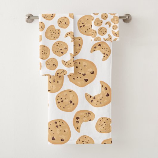 Chocolate Chip Cookies Patroon Bad Handdoek (Insitu)
