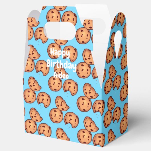 Chocolate Chip Cookies Patroon Bedankdoosjes (Geopend)