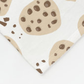 Chocolate Chip Cookies Patroon Fleece Deken (Hoek)