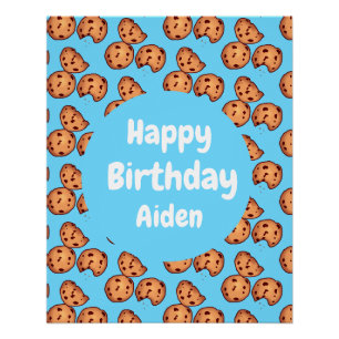Chocolate Chip Cookies Patroon Perfect Poster