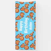 Chocolate Chip Cookies Patroon Spandoek (Verticaal)