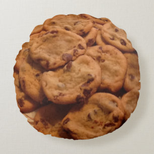 Chocolate Chip Cookies Pillow Rond Kussen