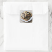Chocolate Chip Cookies Vierkante Sticker (Tas)