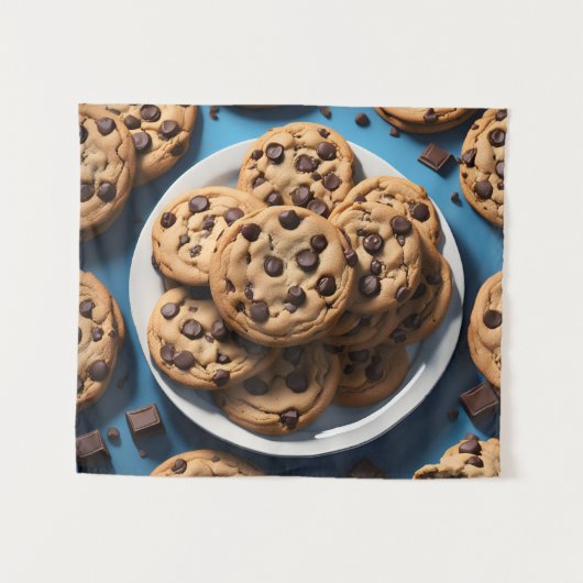 Chocolate Chip Cookies Wandkleed (Voorkant (horizontaal))