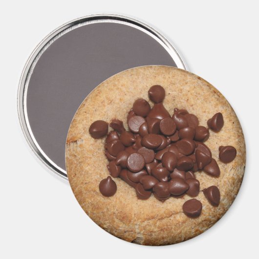 Chocolate Chip Kolache magnet Magneet (Voorkant / Achterkant)