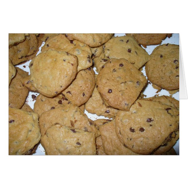 Chocolate Chip Oatmeel Cookies Kaart (Voorkant Horizontaal)