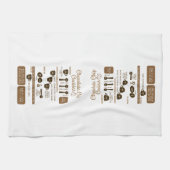 Chocolate Chip Recipe Kitchen Towel Theedoek (Horizontaal)