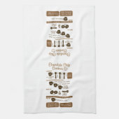 Chocolate Chip Recipe Kitchen Towel Theedoek (Verticaal)
