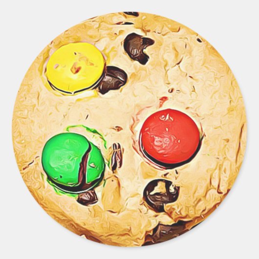Chocolate Chip Snoep Cookies Stickers (Voorkant)