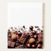 Chocolate Chocoholic Cocoa Sweets Modern Name Planner (Achterkant)