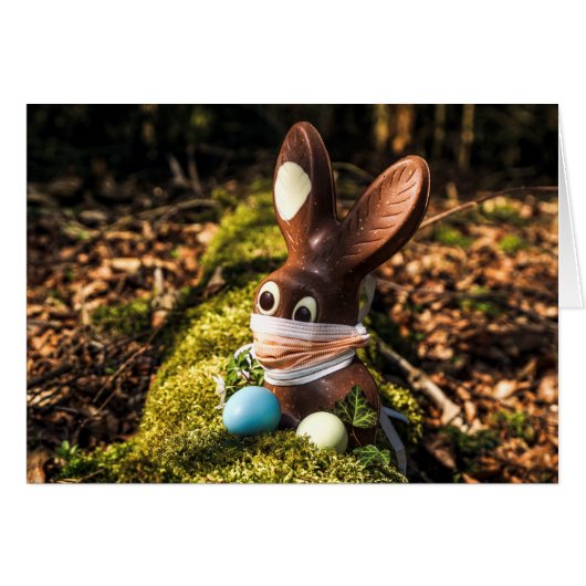 Chocolate Corona Easter Bunny (Voorkant Horizontaal)