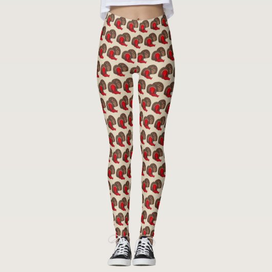 Chocolate Covered Cherry Cordial Valentijns Snoep Leggings (Voorkant)