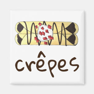 Chocolate Crêpe Pancake Frankrijk Magneet