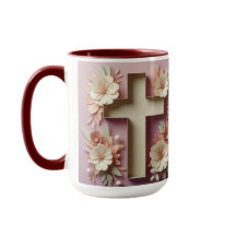 Chocolate Cross Floral Mok ai design