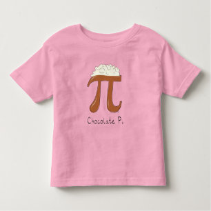 Chocolate Cute Wiskunde Pi Day Kind Toddler T-Shir Kinder Shirts