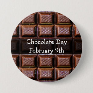 Chocolate Day February Food Holiday Button