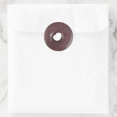 Chocolate Donut Ronde Sticker (Tas)