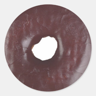 Chocolate Donut Ronde Sticker