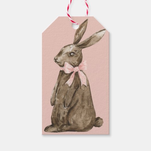 Chocolate Easter Bunny Cadeaulabel (Voorkant)