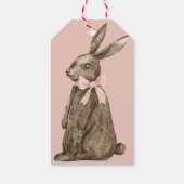 Chocolate Easter Bunny Cadeaulabel (Achterkant)