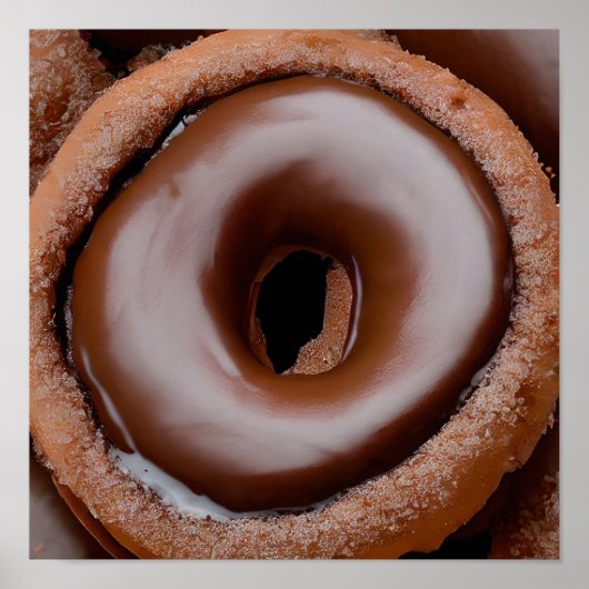 Chocolate Frosted Donut Poster (Voorkant)