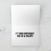 CHOCOLATE GÂTEAU CARTE D'ANNIVERSAIRE POUR FILLE E (Intérieur)