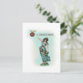 Chocolate Goddess Grecian Briefkaart (Staand voorkant)