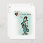 Chocolate Goddess Grecian Briefkaart (Voorkant / Achterkant)