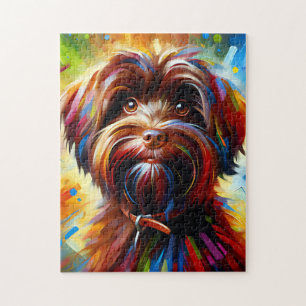 Chocolate Havanese Hond Acrylprint Hondenliefhebbe Legpuzzel
