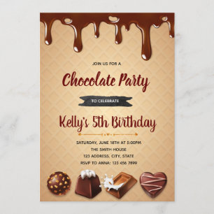 Chocolate Heaven feest uitnodiging