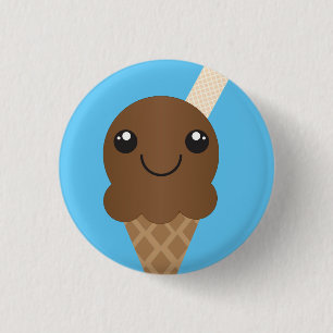 Chocolate Ice Cream Button