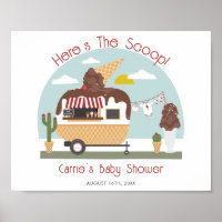Chocolate Ice Cream Camper Neutraal Baby shower