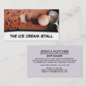 Chocolate Ice Cream, Ice Cream Parlor Visitekaartje (Voorkant / Achterkant)