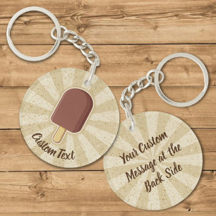 Chocolate Ice Cream Stick Sleutelhanger