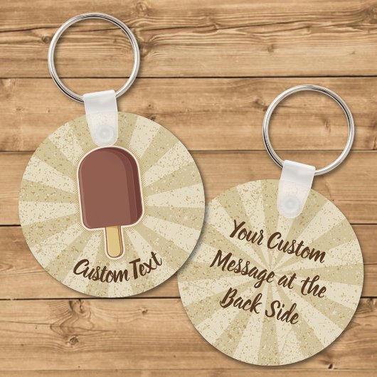 Chocolate Ice Cream Stick Sleutelhanger