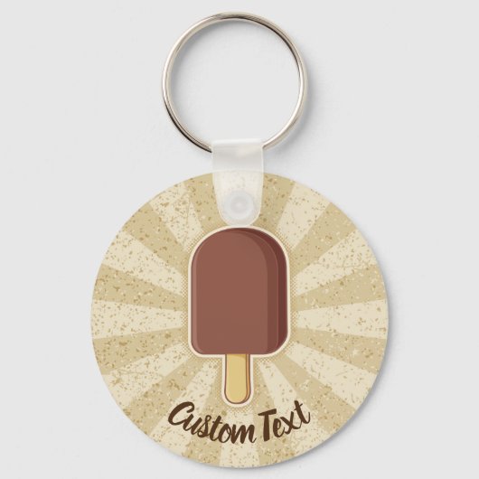 Chocolate Ice Cream Stick Sleutelhanger (Voorkant)