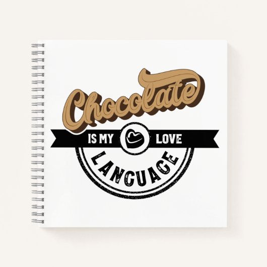 Chocolate is het 'My Love Language Journal' Notitieboek (Voorkant)