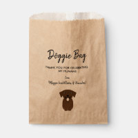 Chocolate Lab Doggie Bag voor bruiloft, Favor Bags