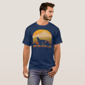 CHOCOLATE LAB Funny Lover  Retro T-shirt (Voorkant volledig)
